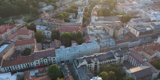 Vilniaus senamiestis iš paukščio skrydžio